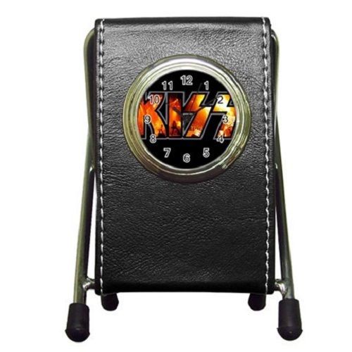 Celebrities Kiss Band Rock N Roll Music (2 in 1) Pen Holder and Desktop Clock