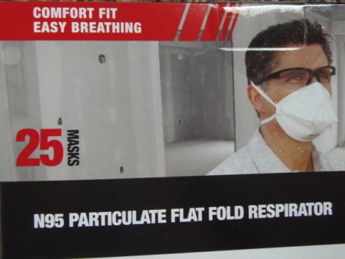 NEW 25 PACK SAFTYCORP PARTICULATE RESPIRATOR  . (M-421)