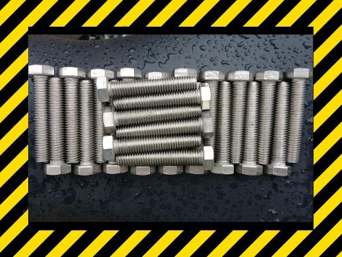 Stainless Steel Hex Cap Screws Bolts Full Thread 1/2-13 x 2-3/4 25/PCS Grade 304