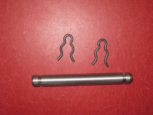 Unisaw motor mount pin - new stainless steel machined rod and new hairpin clips for sale