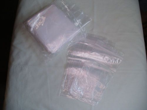 100pc ZIPLOCK CLEAR RECLOSABLE 4 X 7&#034; 2 MIL POLY BAGS