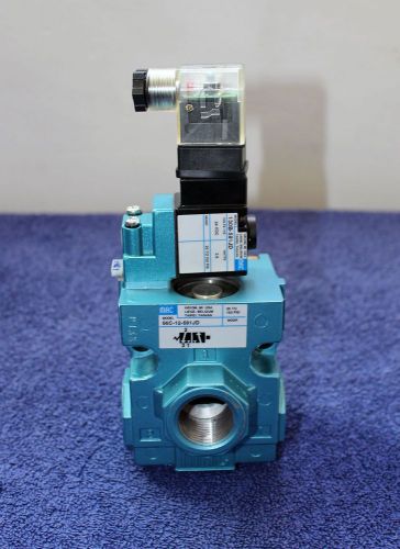 Mac 56c-12-591jd vacuum flow control valve w/ mac 130b-591jd solenoid valve for sale