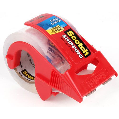 SCOTCH SHIPPING &amp; PACKING TAPE DISPENSER 3M 2&#034; X 1000&#034;(27.7YARDS) HEAVY DUTY-(3)