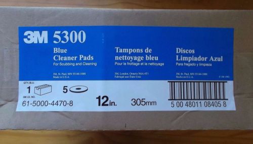 3M 5300 12&#039;&#039; Blue Floor Scrubbing Cleaner Pads For Scrubbing And Cleaning
