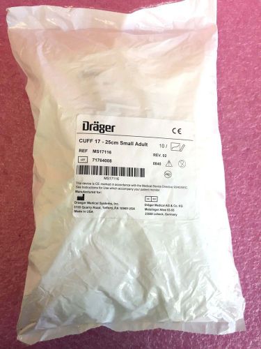 Drager Siemens MS17116 Blood Pressure Cuffs  17 - 25 cm Small Adult  bag of 10