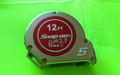  Snap On 12&#039; Tape Measure. TPMA12 INCHES TAPE 