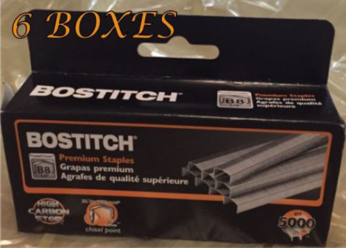 Value Pack Of 6 boxes Stanley Bostitch B8 Power Crown Premium 1/4 Staples New