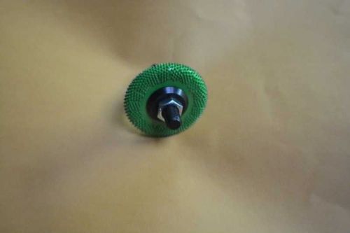 BZ21470 2&#034; Buzzout Wheels Coarse Green 2&#034;x1/4&#034; Adapter included 1/4&#034; Dia shaft
