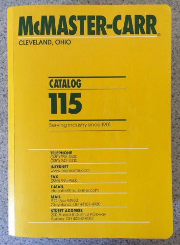 McMaster-Carr Catalog 115 - Cleveland, Ohio
