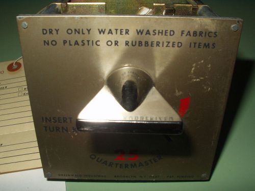 GREENWALD SQUARE FACE DRYER COIN METER