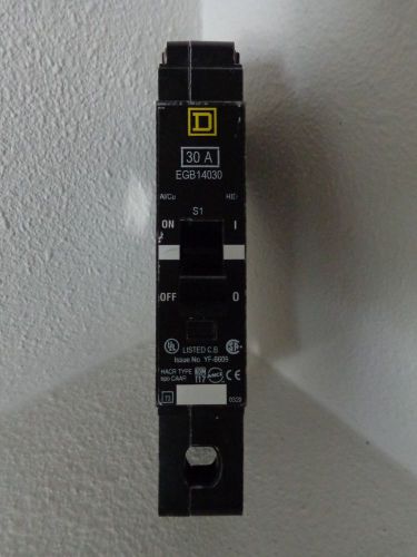 Square D EGB14030  30 Amp 277/240/120 Volt 1 Pole Single Phase Type CAAR