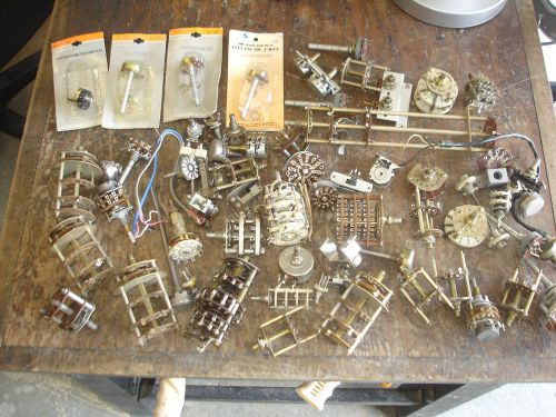 HUGE LOT OF 60+ VARIOUS ROTARY SWITCH (S) &amp; POTENTIOMETERS USED &amp; NEW