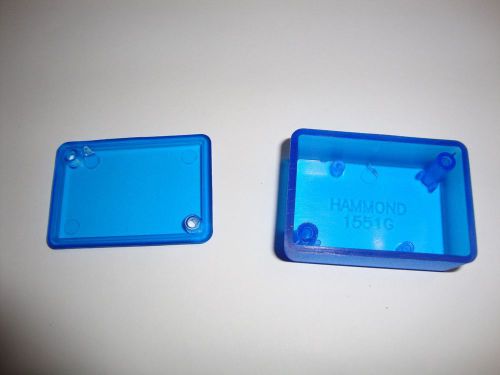 Hammond 1551GTBU Translucent Blue Plastic Enclosure Case Hobby Electronics