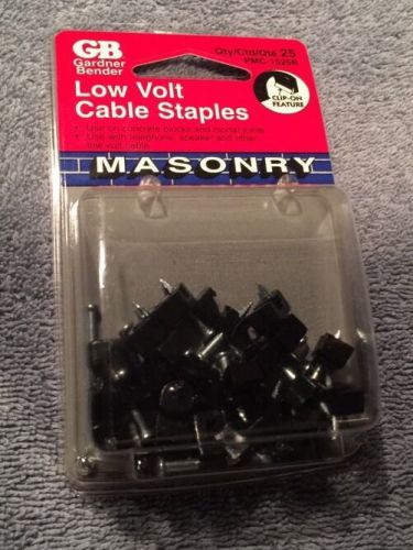 Gardner bender pmc-1525b low-volt staple, black masonry. free shipping!! for sale