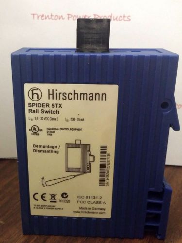 HIRSCHMANN SPIDER 5TX RAIL SWITCH ETHERNET (CS018)