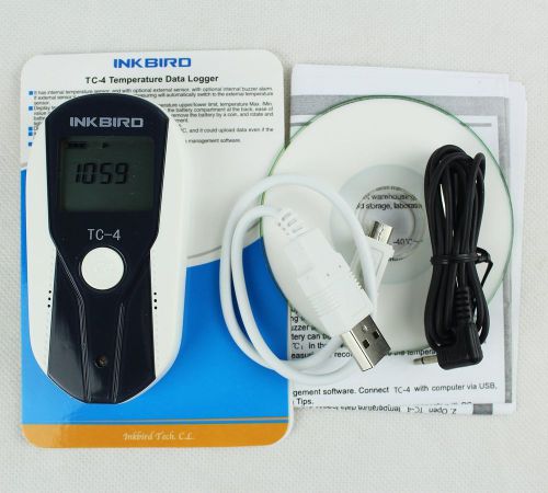 New inkbird temperature data usb logger with sensor thermometer status display for sale