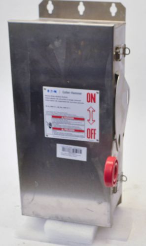 Eaton cutler hammer dh361fwk heavy duty safety switch 30a 600v 60hz 3 pole for sale