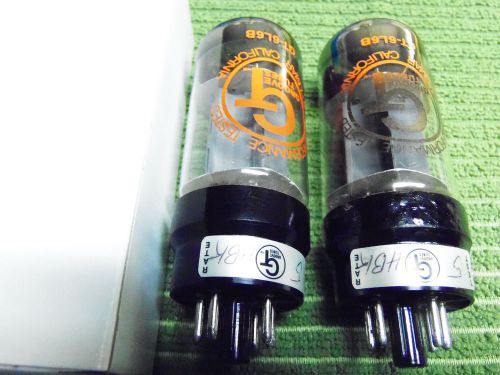 Strongly Matched Pair of Groove Tubes GT GT-6L6B 6L6 beam power amplifier tubes