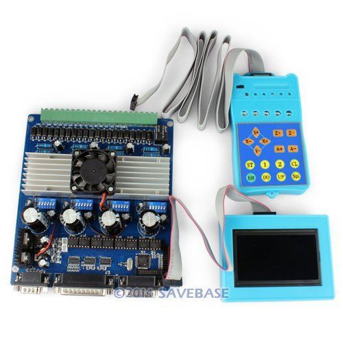 New 4 Axis CNC Stepper Motor Driver TB6560 Set + LCD Display + Handle Controller