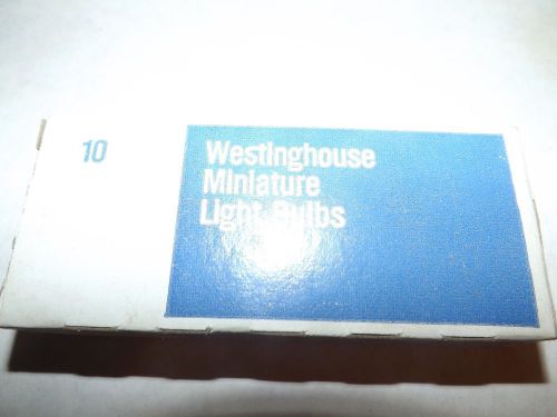 Box of 10 Westinghouse Miniature 57  Lamps Light Bulbs 10-2V 2CP Made in USA