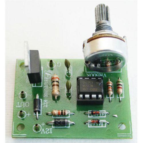 2x fa804 dc motor speed control 20w 12v 2a hho/pwm  ne555,circuit,assembled kit for sale