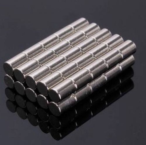 50 Strong N52 Neodymium Cylinder Magnets 4 X 6mm