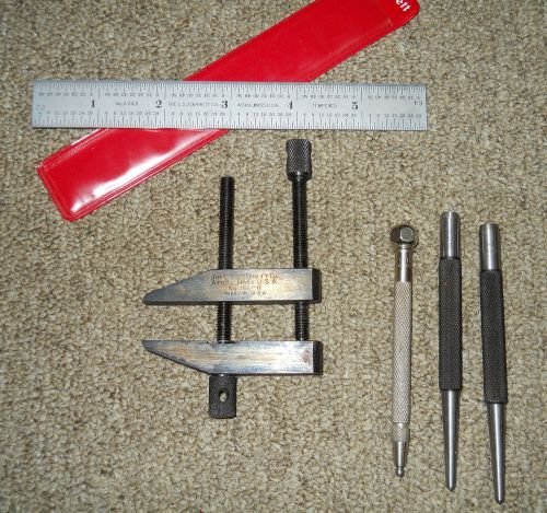 LOT of 5 Small Starrett Machinist Tools NICE COND