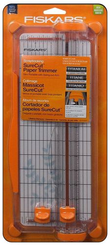 NEW Fiskars Scrapbooking SureCut Paper Trimmer 7-Sheet Capacity 12&#034; Cut Length