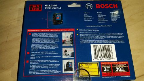 Bosch GLL2-40 Self Leveling  Cross-line Laser