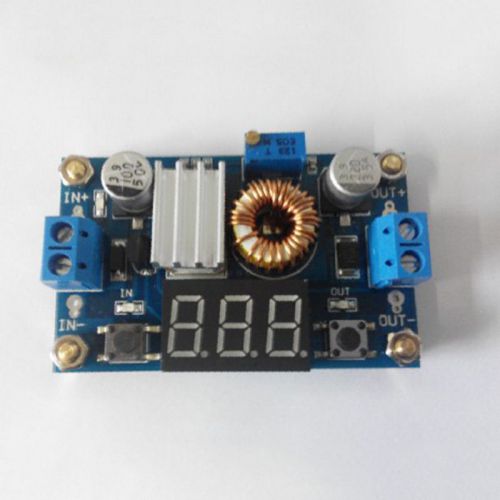 75W 5A Adjustable DC-DC Step-down Charge Module LED Driver With Voltmeter