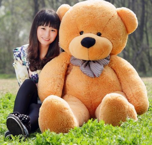 Teddy bear doll doll birthday gift plush toys for children -120cm Brown
