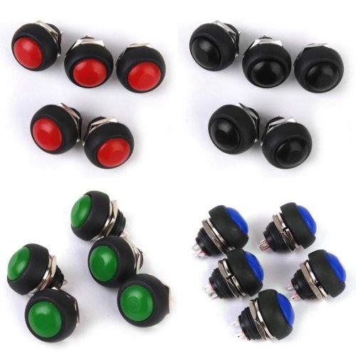 20pcs Momentary OFF-(ON) Push Button Horn Switch for Boat/Car Waterproof 4 Color