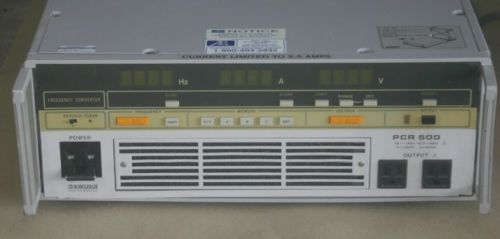 Kikusui PCR 500 1PH Frequency Converter/Power Supply PCR500 1-280V AC 5-500Hz