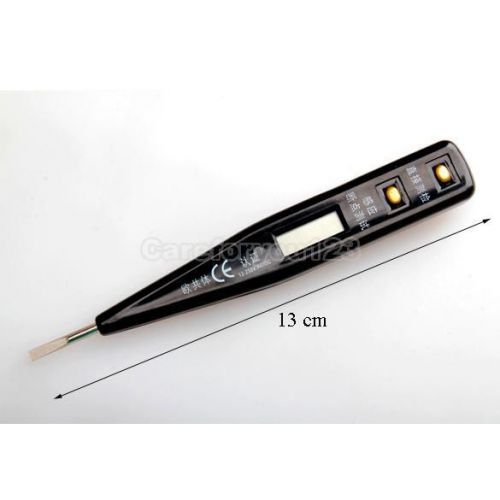 Multifunctional LCD Digital AC/DC Voltage Detector Sensor Tester Pen 12-250V NEW