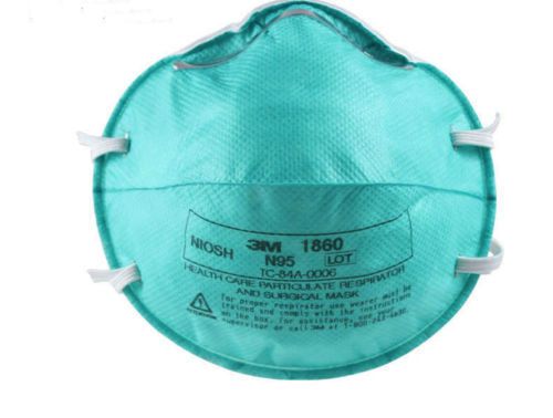 120 Masks - 3M 1860 N95 Particulate Respirator and Surgical Masks - Sealed Case