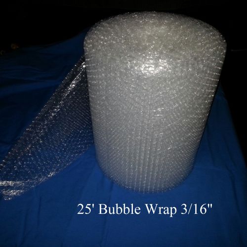 25 foot bubble wrap/roll! 3/16&#034; (small) bubbles! 12&#034; wide! perforated every 12&#034; for sale
