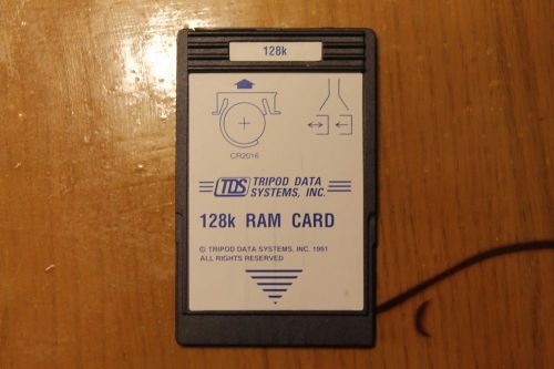 TDS 128K RAM CARD for HP 48GX Calculator. Battery Backed, New Battery