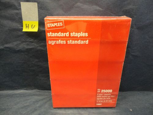 Staples 25000 Standard Staples 5 Pack 5000 Staples Per Box YHU