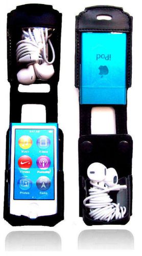 Ipod Nano Holster 7 gen I-pod A1446 Leather holder Carry Clip Case Music cover