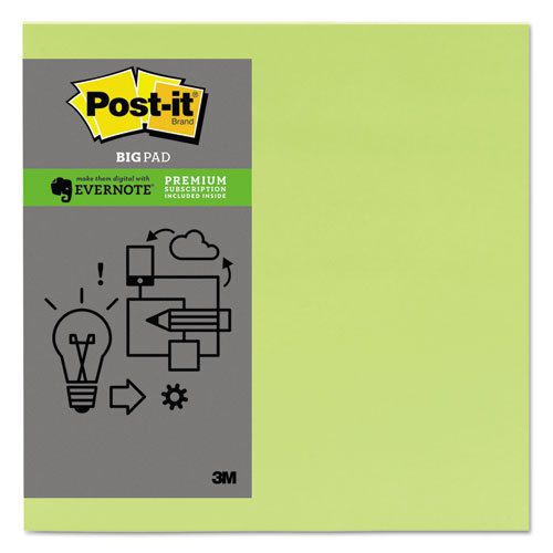 Evernote Collection Notes, 11 x 11, Limeade, 1 30-Sheet Pad