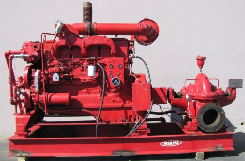 Peerless fire water pump 2000 gpm cummins n-855-f diesel 240hp for sale
