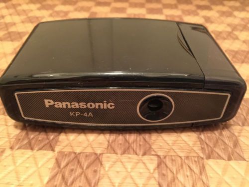 Panasonic KP-4A Battery Operated Pencil Sharpener BLK Portable Works Well Tested