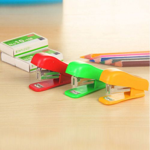 NEW Home Office Equipment Document Paper Bookbinding Tool Mini Stapler Kit