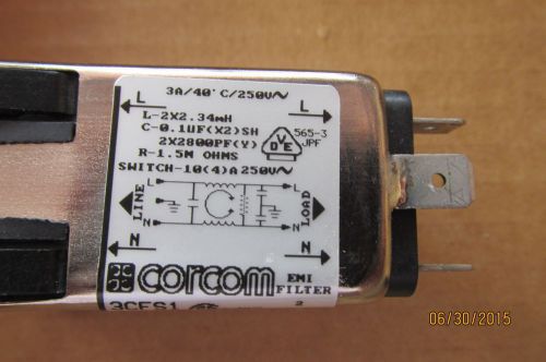 LOT 190  CORCOM TE CONNECTIVITY F7824 3CFS1 MULTI-FUNCTION INLETS PN 6609113-6