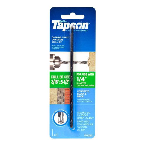 Tapcon 3/16x5-1/2 Drill Bit 11362