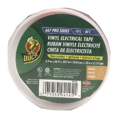 SHURTECH BRANDS LLC 3/4-Inch x 66-Ft. Orange Vinyl Electrical Tape
