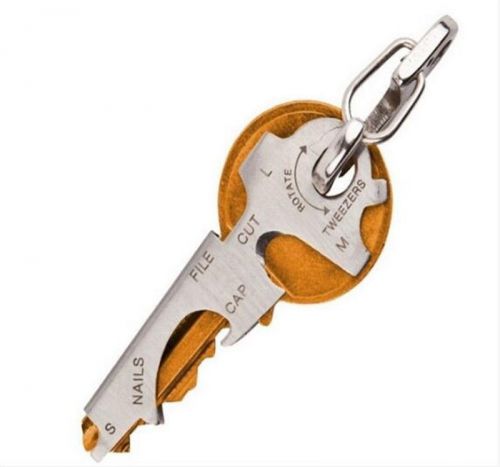 Edc 8 in 1 bottle opener keychain gadget multi-function key clip for sale