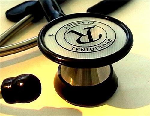 Classic stainless steel cardiology stethoscope 4 doctor medical health freepart for sale