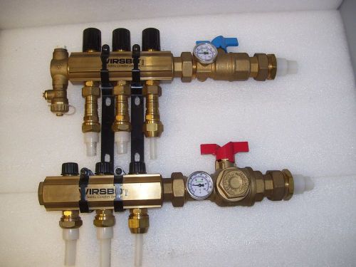 Uponor Wirsbo 3 Loop  Manifold Assembly Store Display Model 0322 W/ BALL VALVES