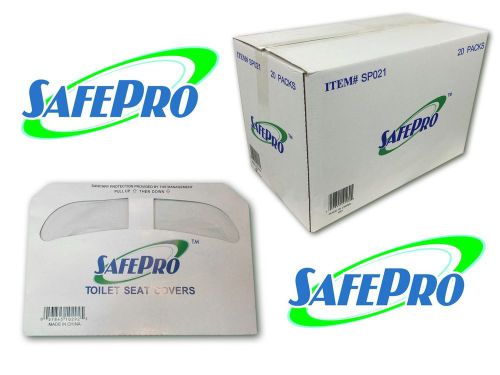 Safe Pro 5000/cs 1/2 - Disposable Fold Paper Toilet Seat Cover 250/pk - 20pk/cs